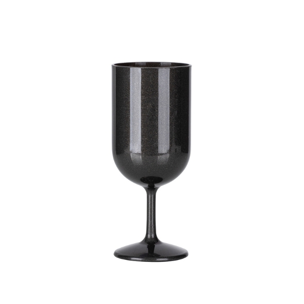 BLACK PP WINE GLASS